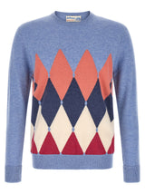 Ballantyne Blue Cashmere Cardigan