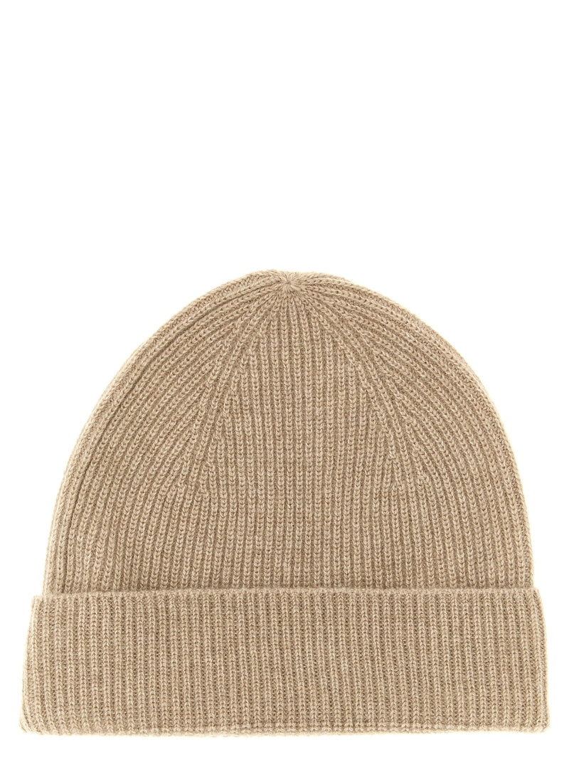 Ballantyne Beige Cashmere Beanie - Luxurious Winter Accessory