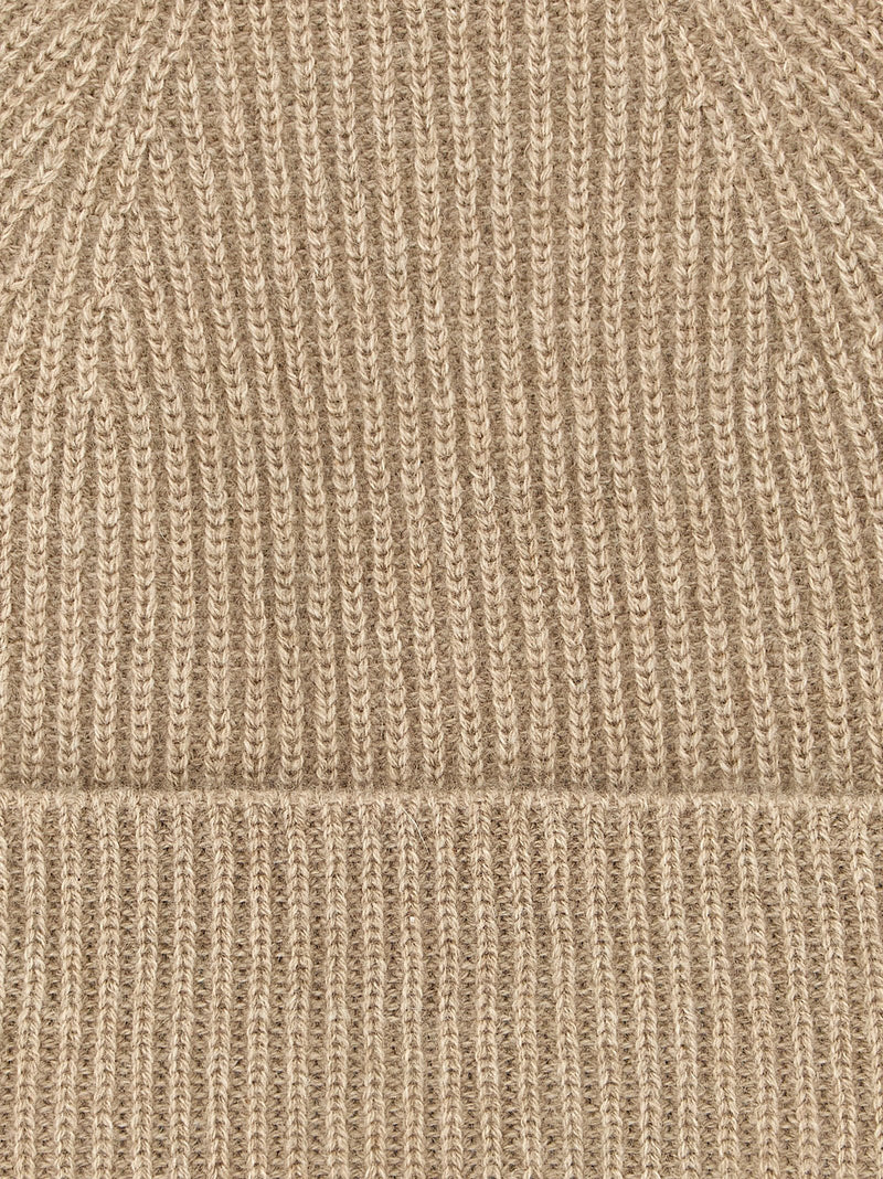 Ballantyne Beige Cashmere Beanie - Luxurious Winter Accessory