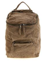 GIORGIO BRATO Beige Lamb Leather Backpack