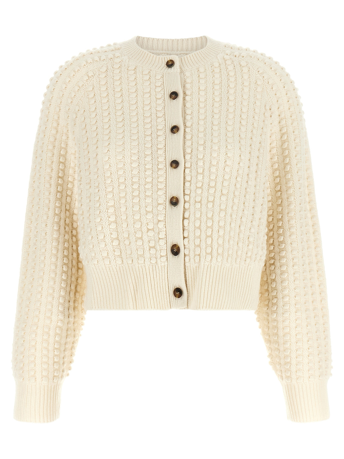 Loulou De Saison White Cashmere Cardigan