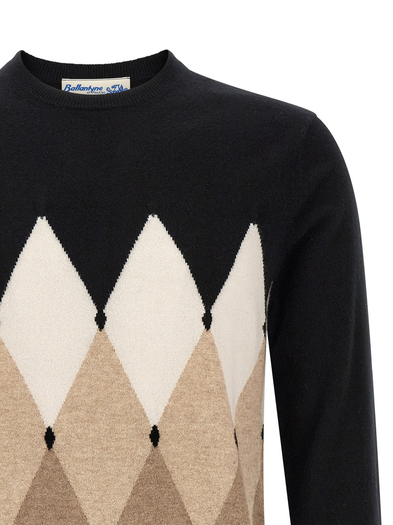 Ballantyne Black Cashmere Cardigan - Luxurious Knitwear
