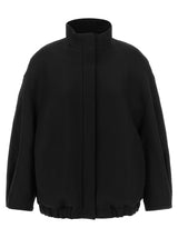 Dries Van Noten Black Wool Bomber