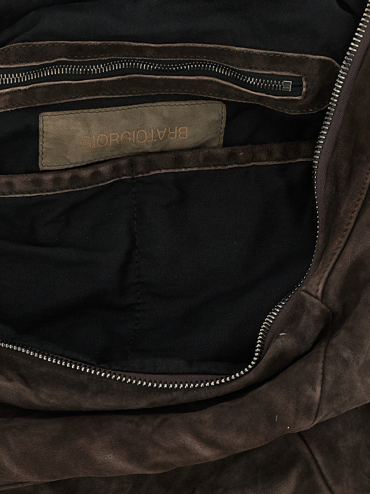 GIORGIO BRATO Brown Lamb Leather Backpack