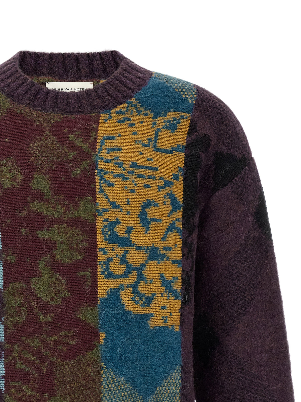 Dries Van Noten Multicolor Wool Cardigan