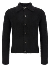 Dries Van Noten Black Wool Cardigan