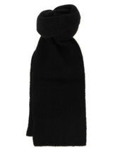 Dries Van Noten Black Wool Foulard