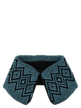Dries Van Noten Blue Wool Foulard
