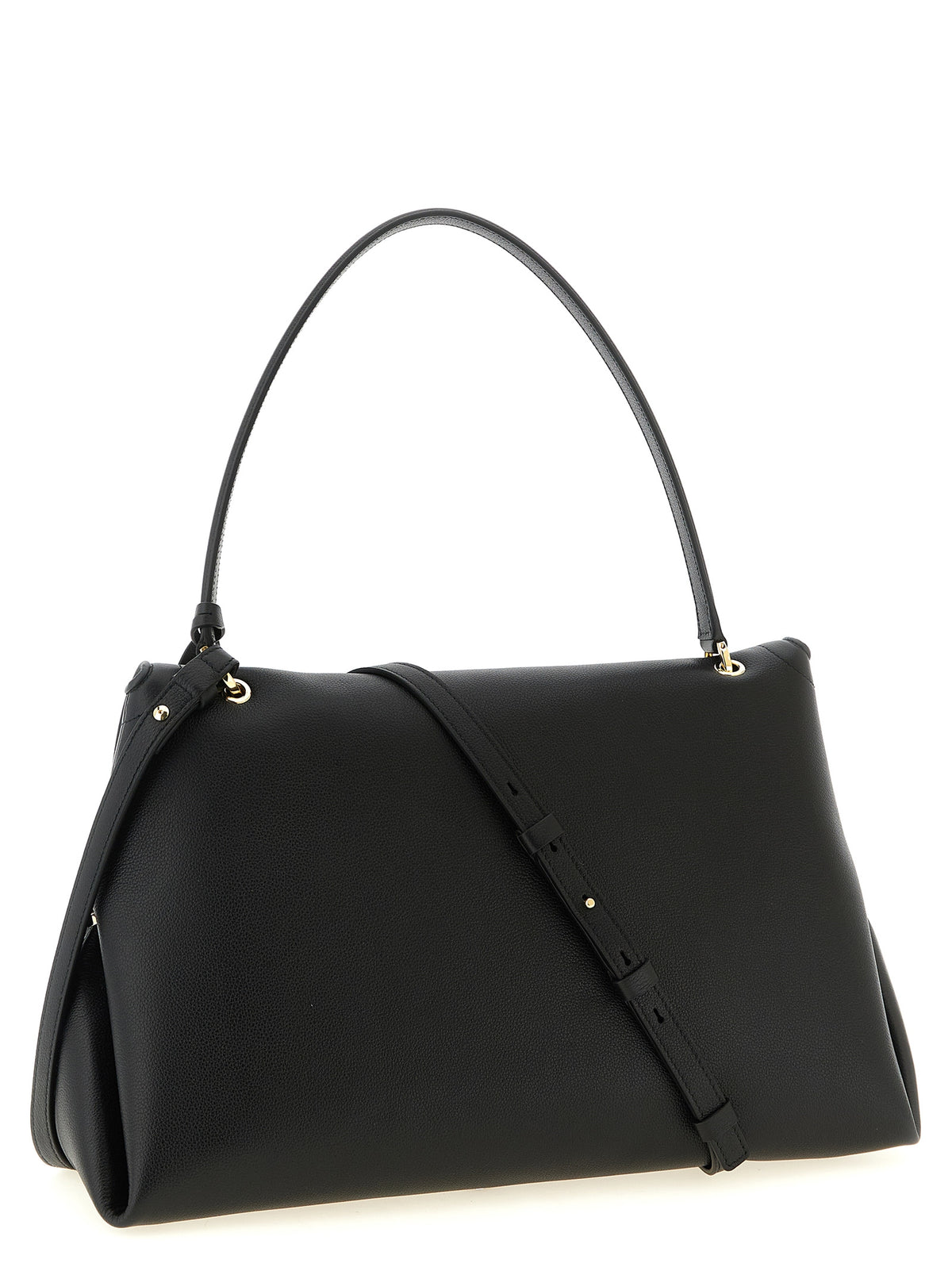 Ferragamo Black Calfskin Shoulder Bag