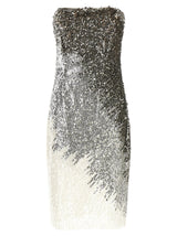 Elisabetta Franchi Silver Polyamide Midi Dress