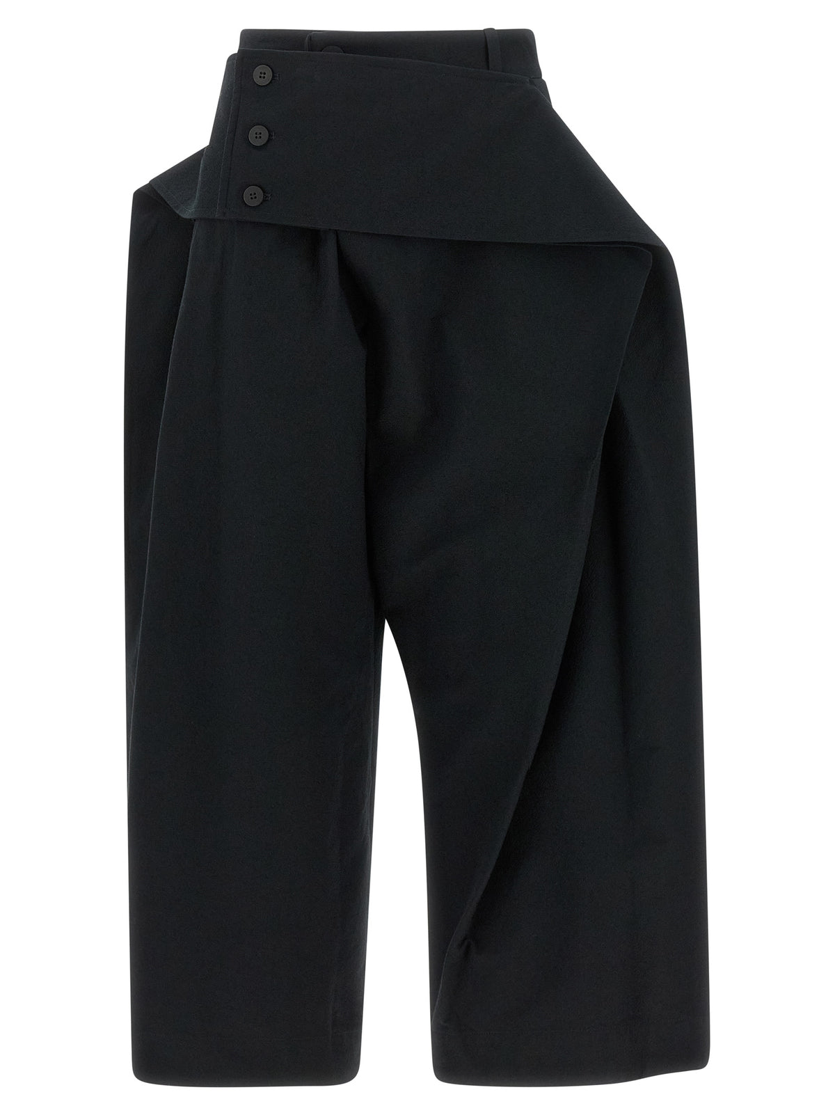 Issey Miyake Black Polyester Casual Pants