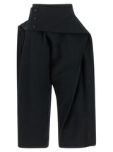 Issey Miyake Black Polyester Casual Pants