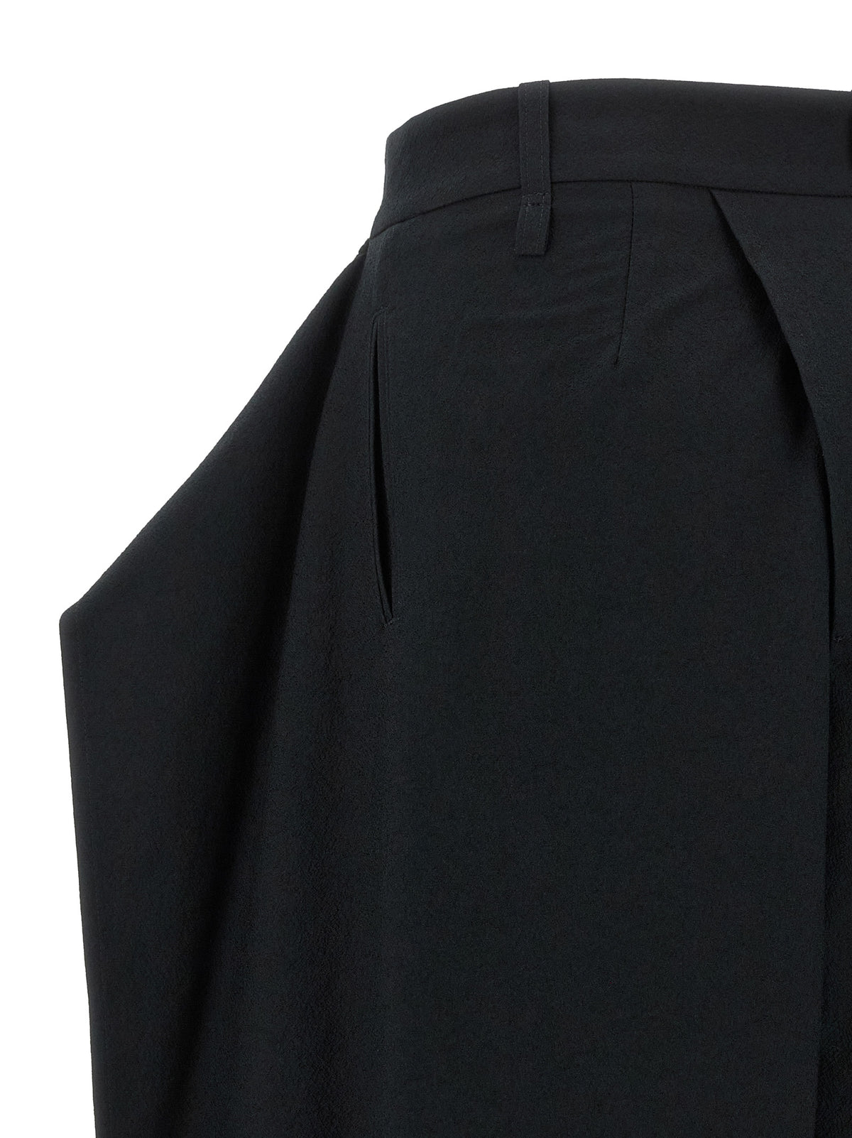 Issey Miyake Black Polyester Casual Pants