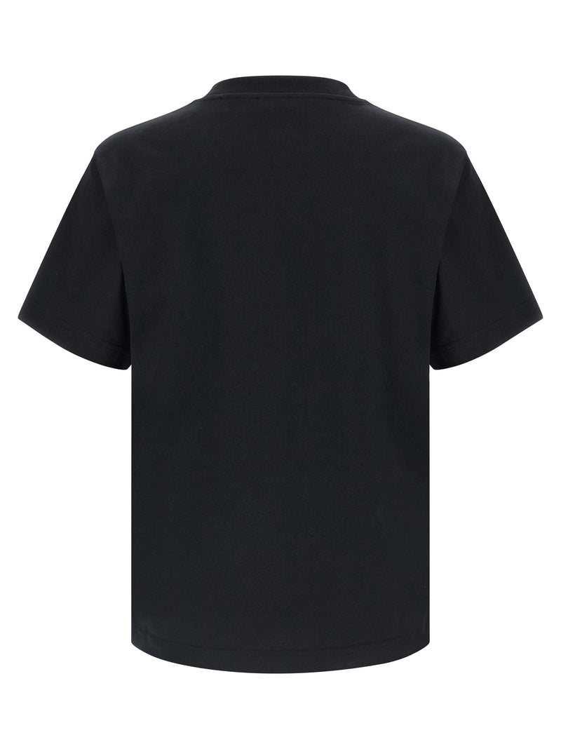 T-Shirt en Coton Noir Burberry ‘Ryan’ pour Homme
