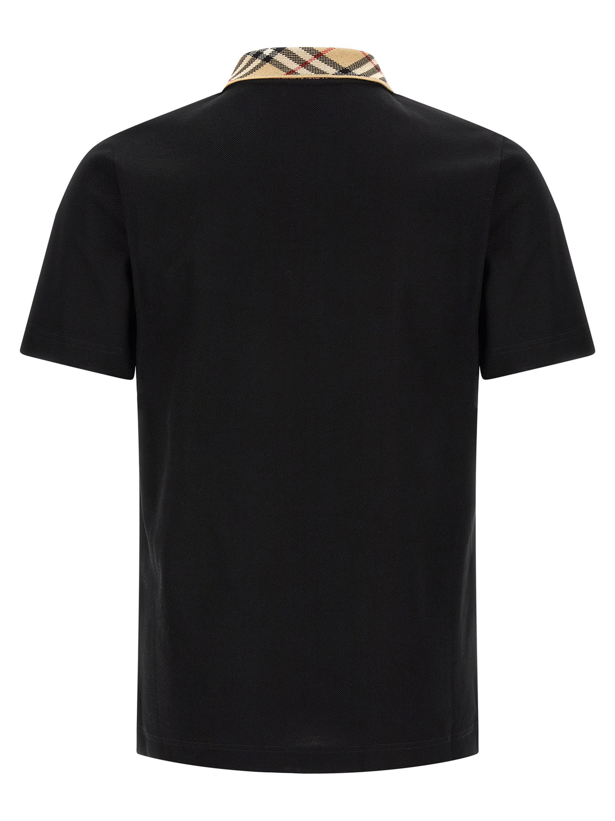 Burberry Black Cotton Polo Shirt