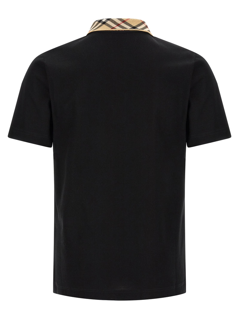 Polo Shirt Burberry Evan Noir en Coton