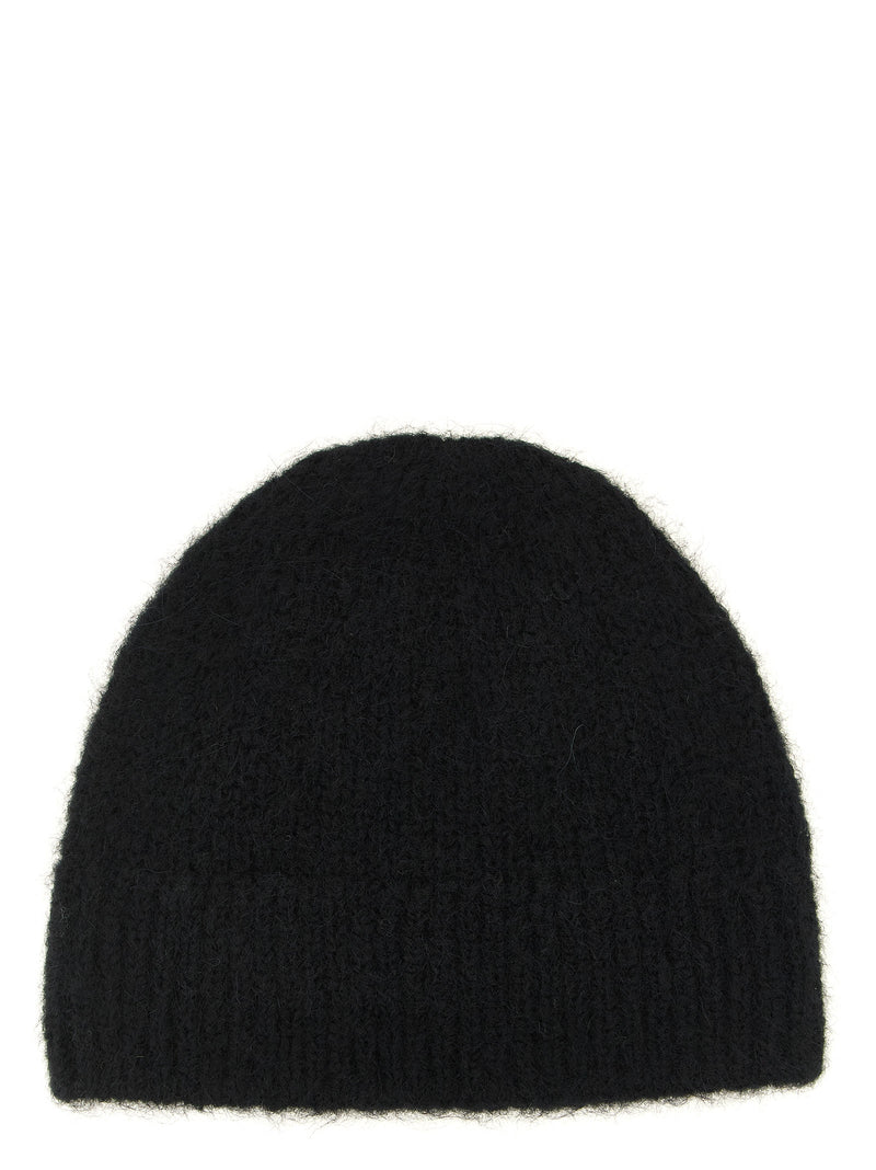 Dries Van Noten Black Wool Beanie - Stylish Warmth for Winter
