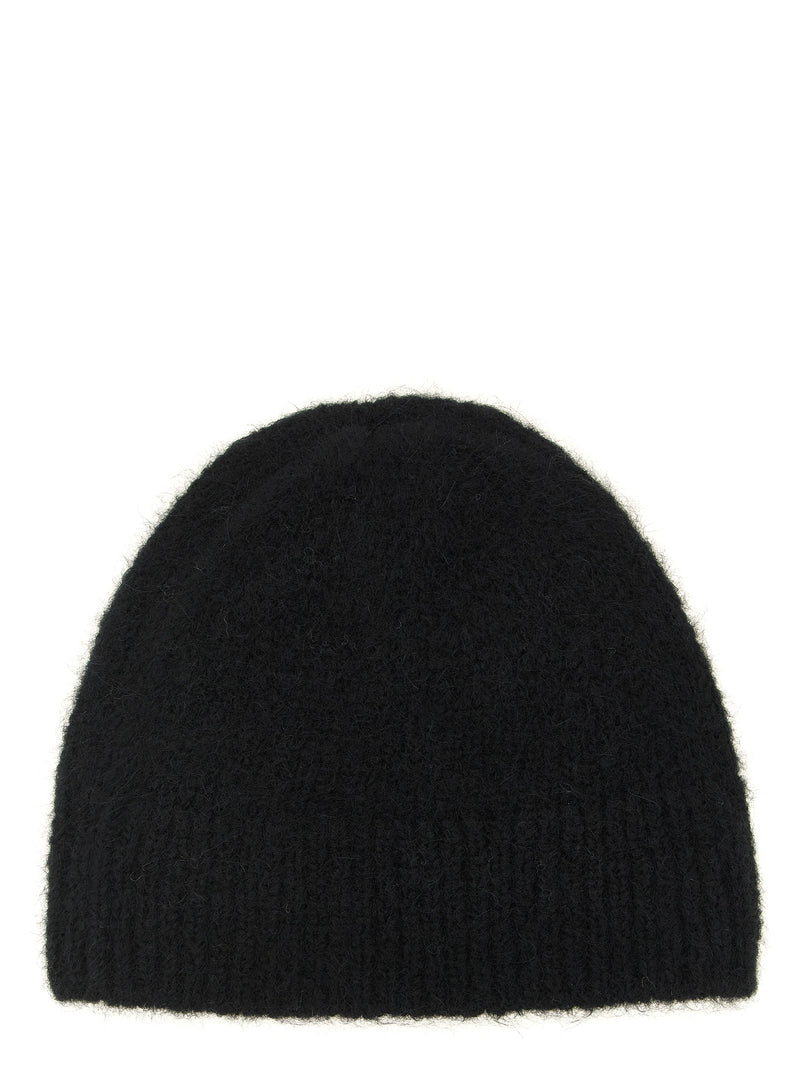 Dries Van Noten Black Wool Beanie - Stylish Warmth for Winter