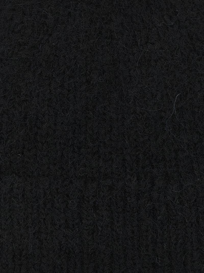 Dries Van Noten Black Wool Beanie - Stylish Warmth for Winter
