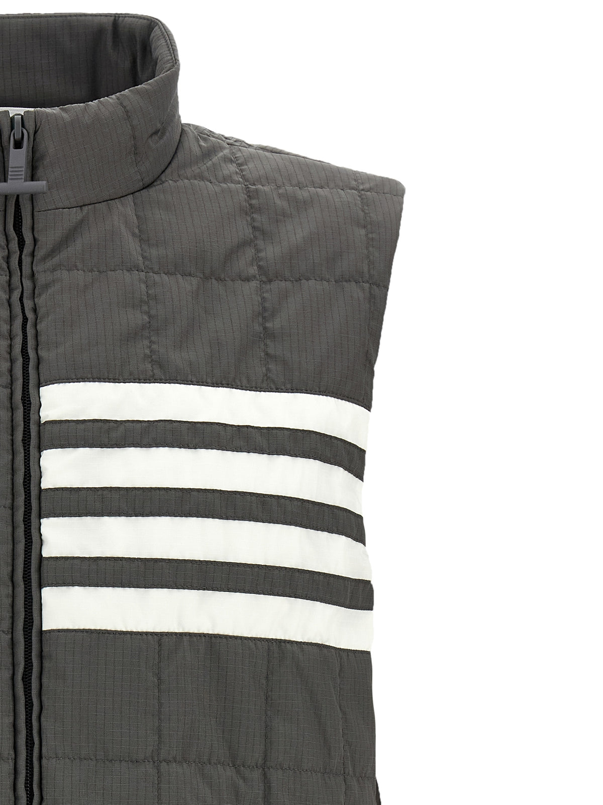 Thom Browne Gray Polyamide Sleeveless Jacket