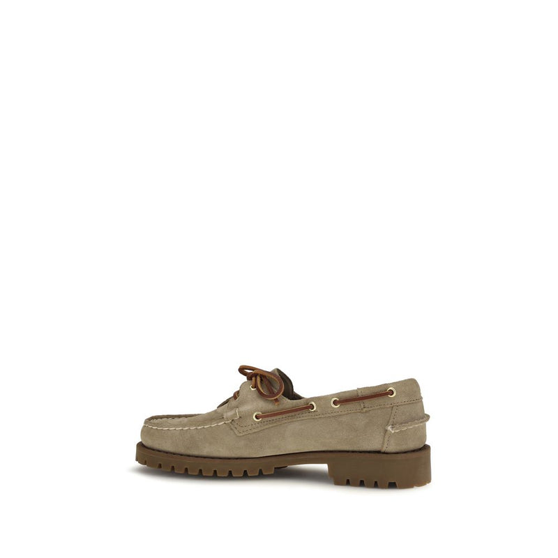 Sebago Ranger Artisan Beige Suede Leather Slip-On Loafers