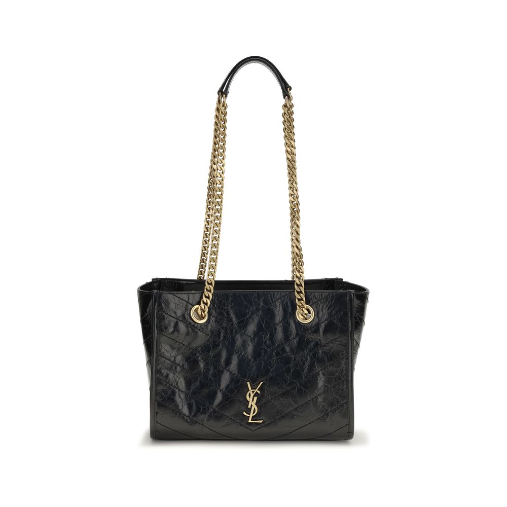 Saint Laurent Black Calf Leather Bos Taurus Shoulder Bag