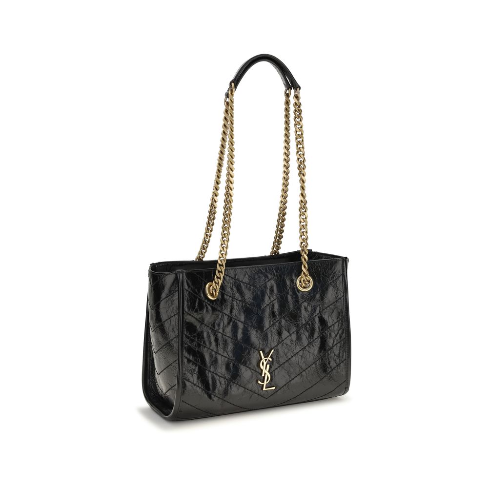 Saint Laurent Black Calf Leather Bos Taurus Shoulder Bag
