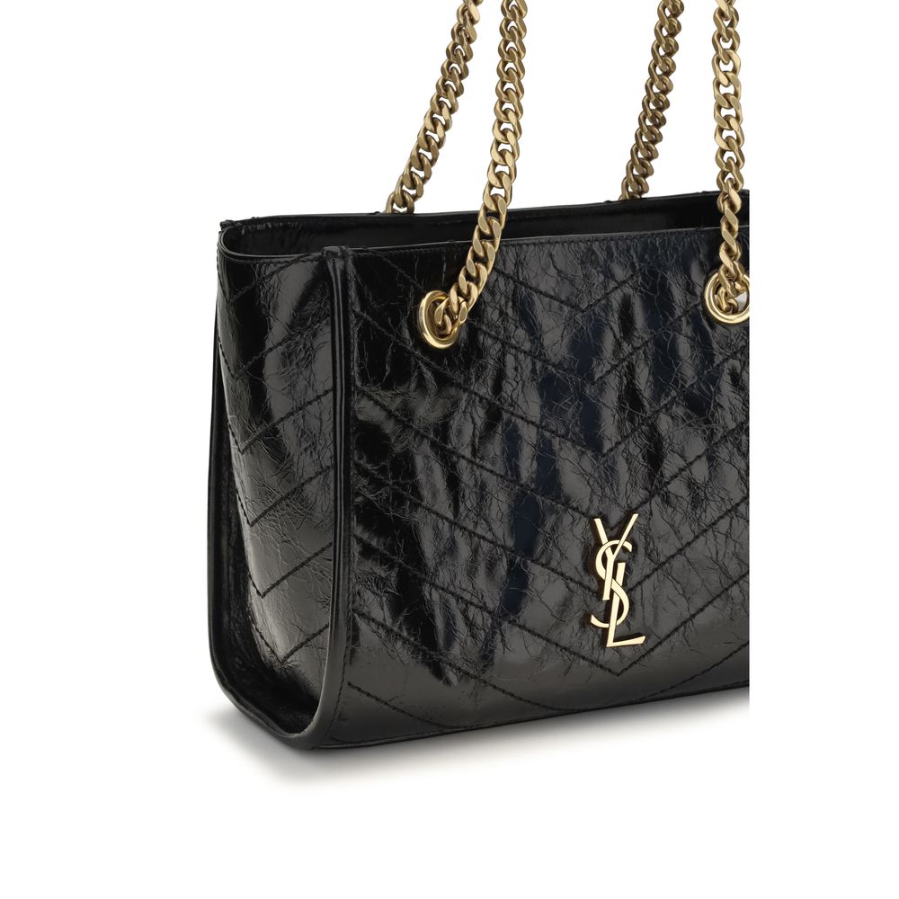 Saint Laurent Black Calf Leather Bos Taurus Shoulder Bag