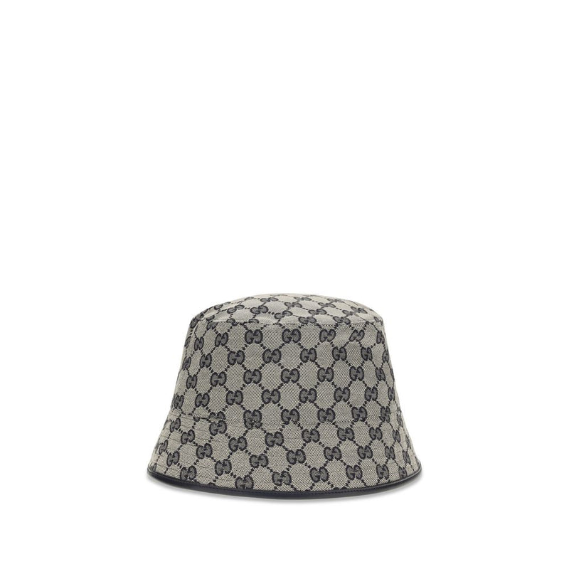 Gucci Gray Polyester Bucket Hat - GG Canvas Design