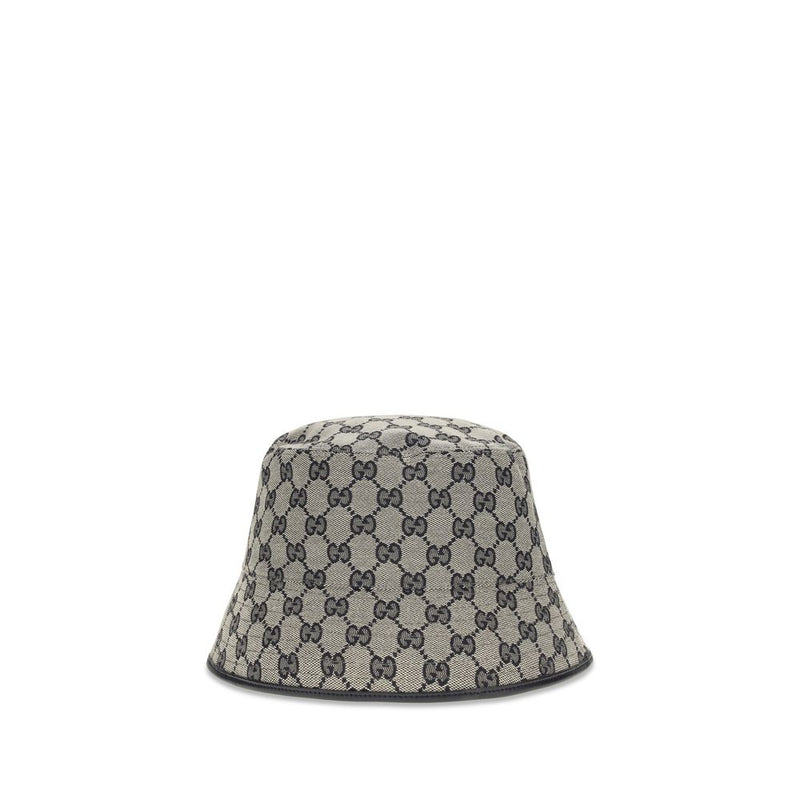 Gucci Gray Polyester Bucket Hat - GG Canvas Design