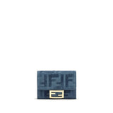 Fendi Blue Cotton Wallet