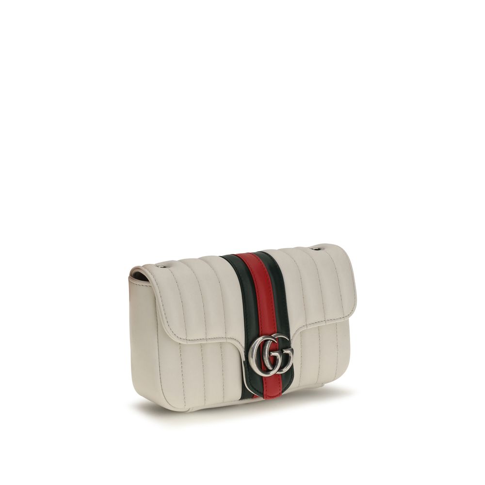 Gucci White Lamb Ovis Aries Shoulder Bag