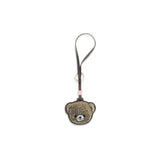 Ganni Beige Recycled Leather Keychain