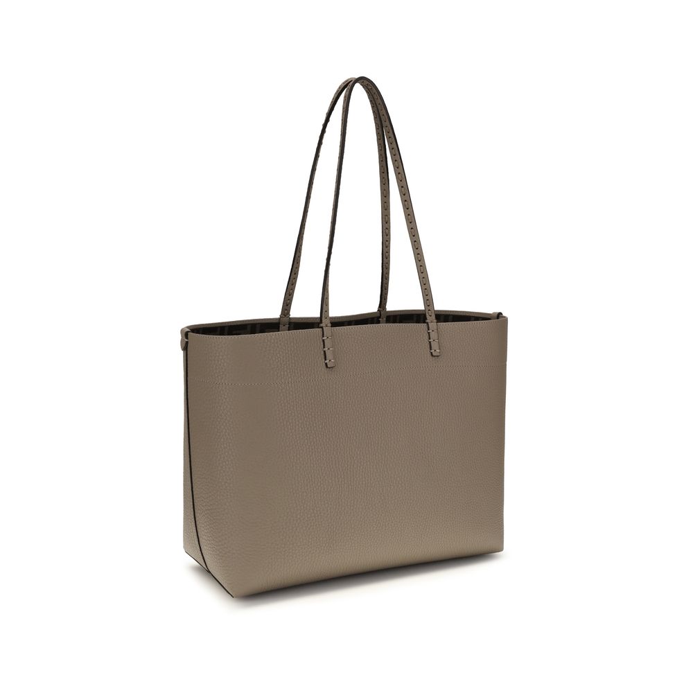 Fendi Beige Calf Leather Bos Taurus Shoulder Bag