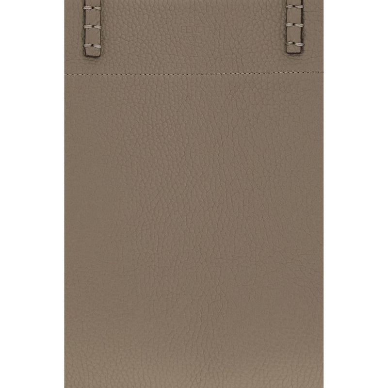 Fendi Beige Calf Leather Bos Taurus Shoulder Bag