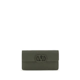 Valentino Garavani Bicolor Calf Leather Bos Taurus Wallet
