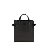 Valentino Garavani Black Calf Leather Bos Taurus Shoulder Bag