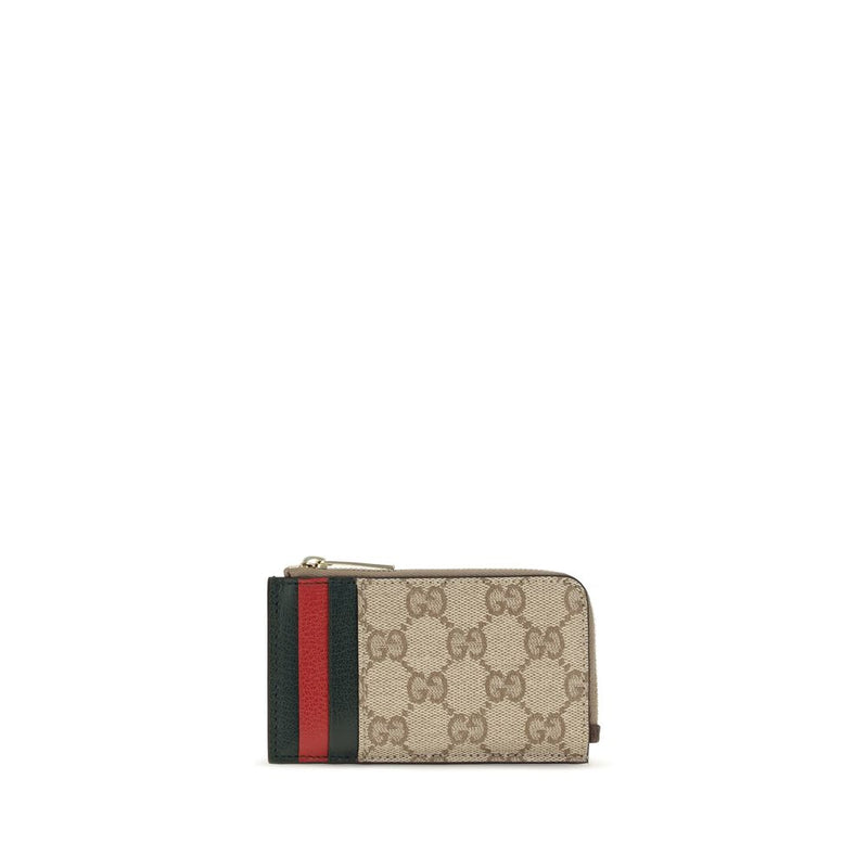 Gucci Beige Cotton Wallet with GG Motif