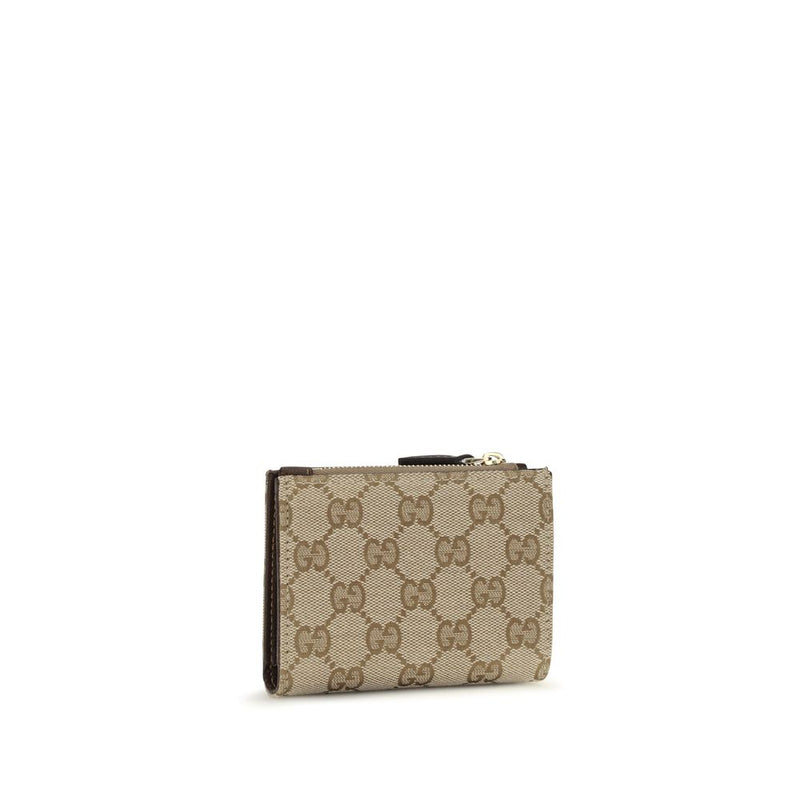 Gucci Brown Cotton Horsebit Wallet