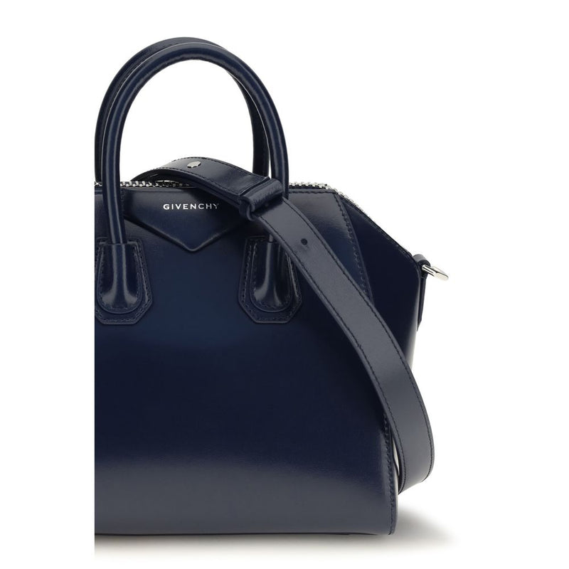 Givenchy Blue Calf Leather Bos Taurus Handbag - Antigona Mini