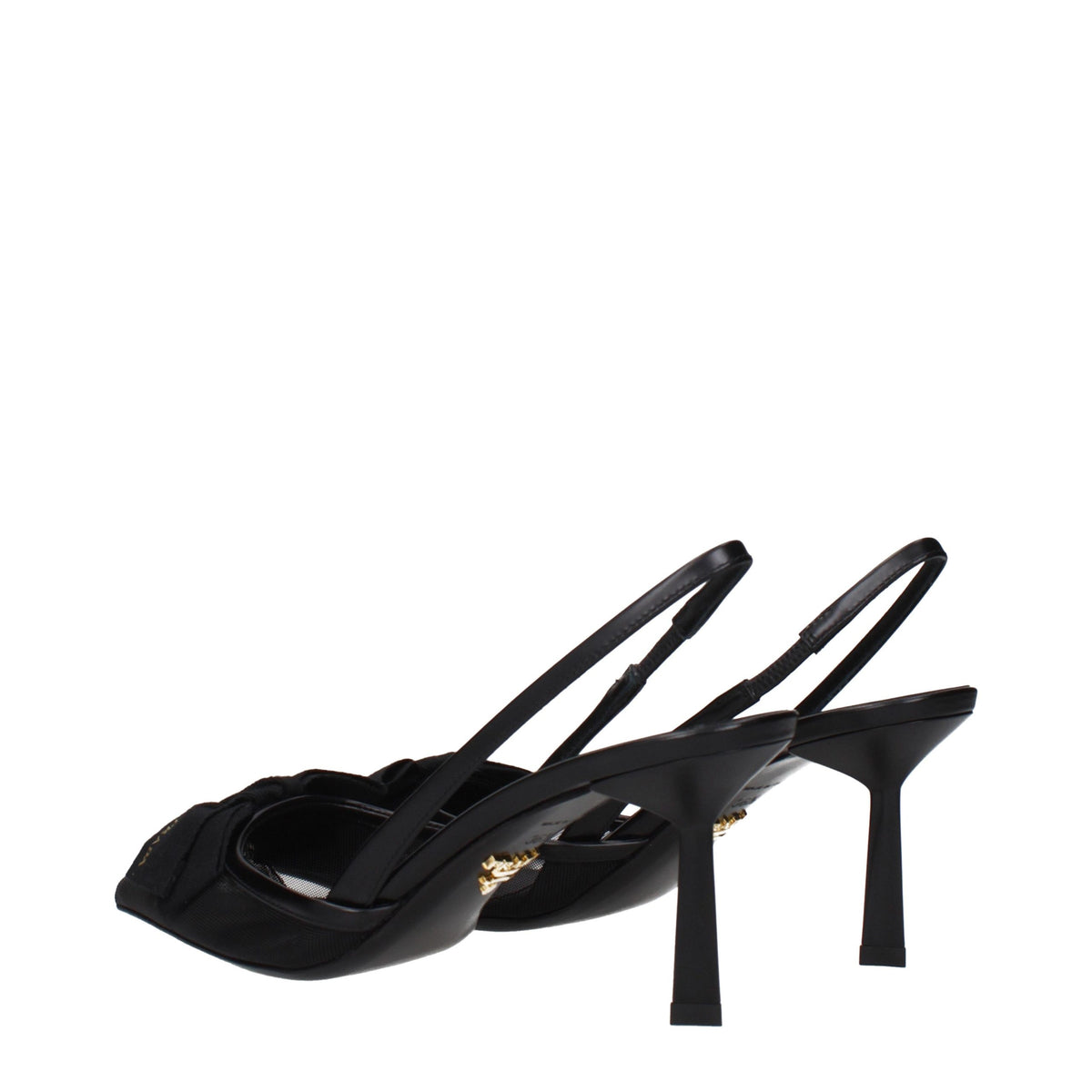 Prada Black Fibres High Heel Pumps