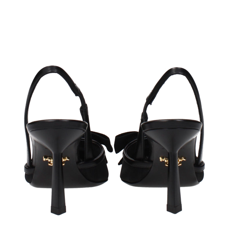 Prada Black Fibres High Heel Pumps for Women