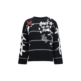 PINKO Black Wool Oves Aries Sweatshirt
