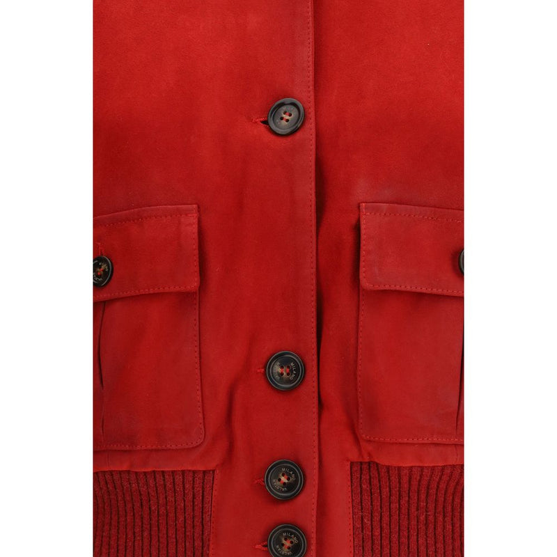 Valstar Red Goatskin Full-Length Jacket for Women