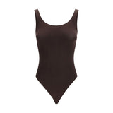 Wolford Brown Cotton Bodysuit