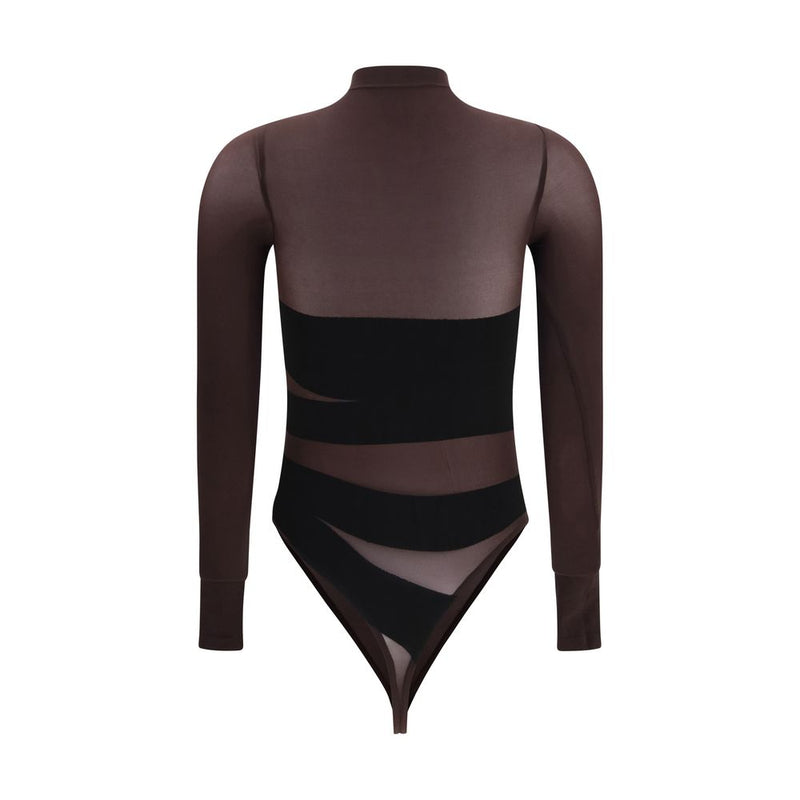 Wolford Infinite Wrap Brown Polyamide Bodysuit