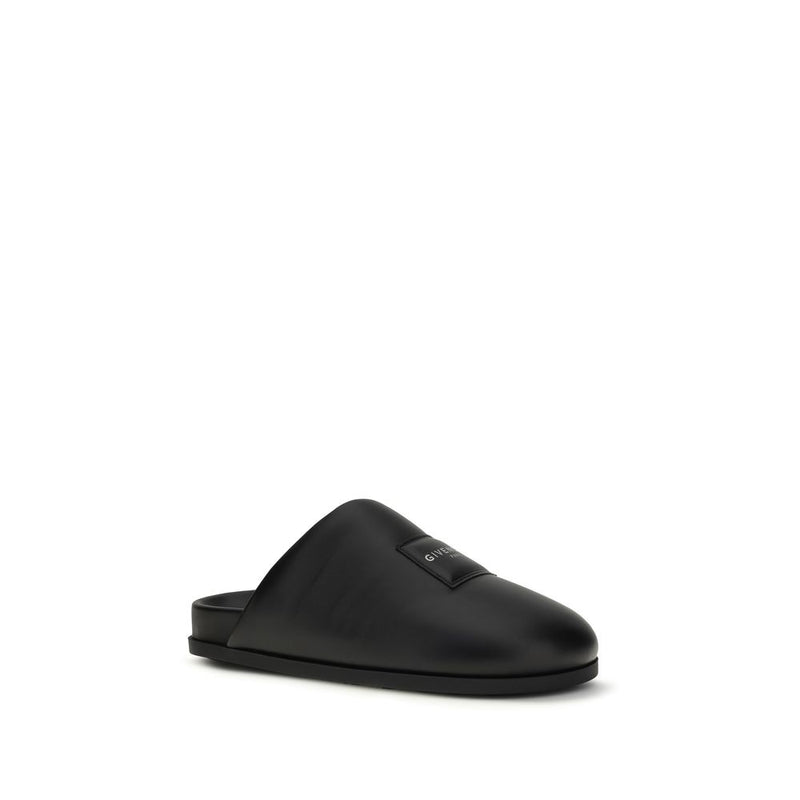Givenchy Black Calf Leather Bos Taurus Mules for Women