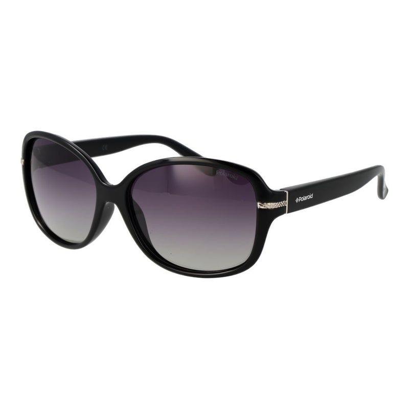 Polaroid Black Plastic Butterfly Sunglasses for Women