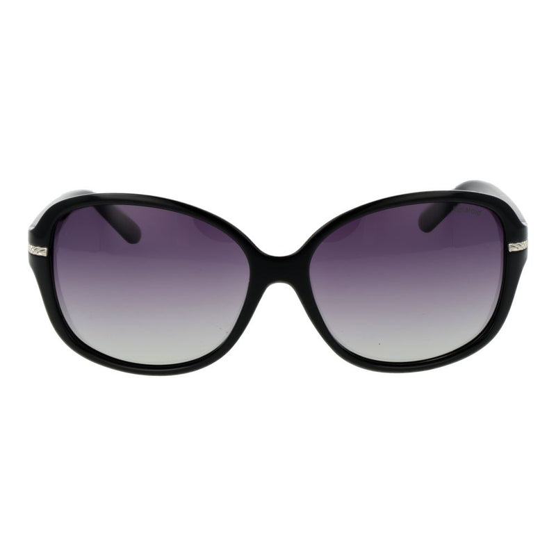 Polaroid Black Plastic Butterfly Sunglasses for Women