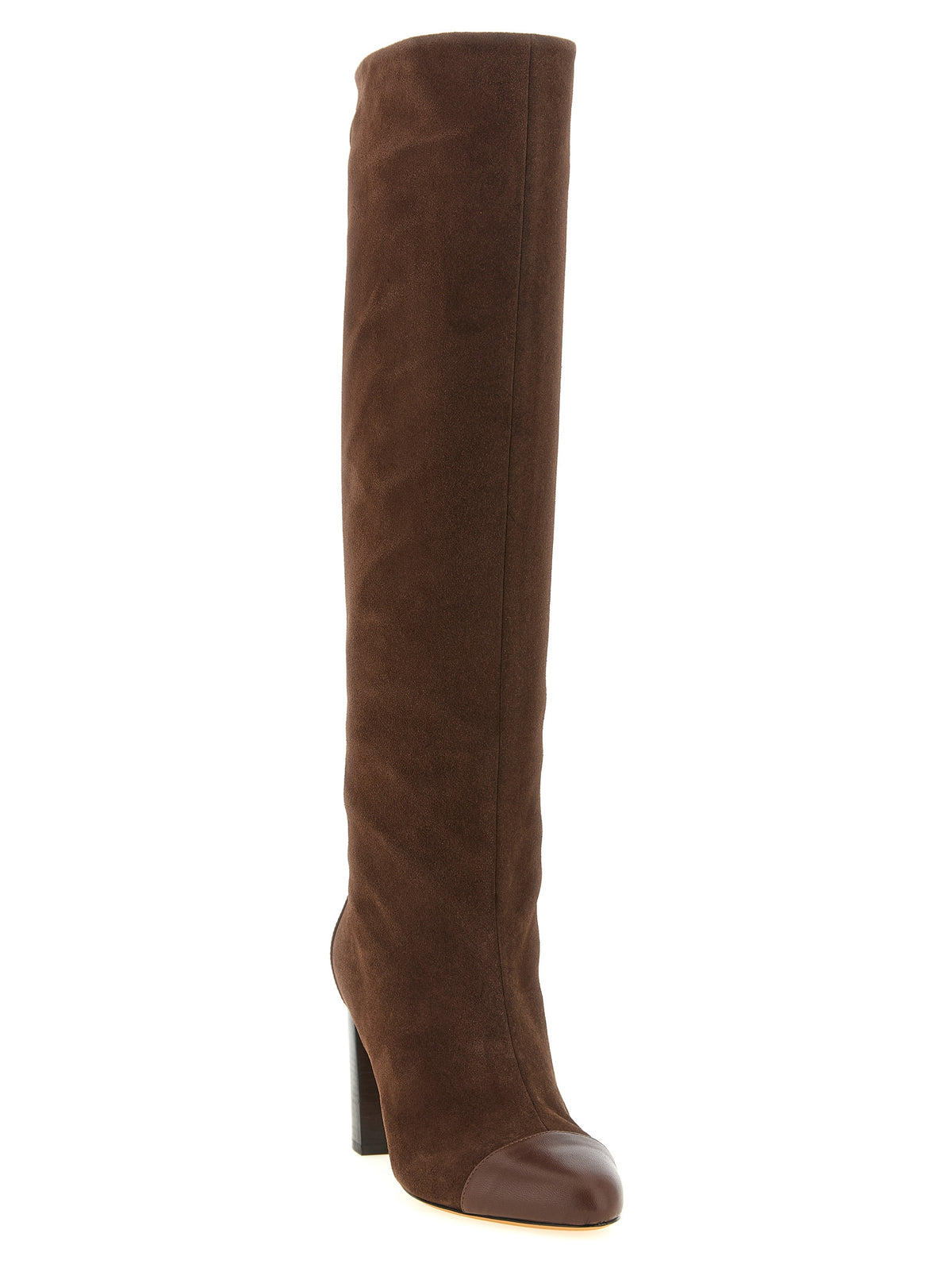 ODISSI Brown Calfskin Over The Knee